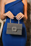 Women's Platinum Silvery Covered Accessory Detailed Chain Evening Dress Shoulder Bag - 6