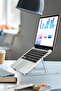 قاعدة كمبيوتر محمول قابلة للتعديل لجهاز Macbook Notebook Riser حامل كمبيوتر محمول معدني - 7