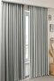 Modern Background Curtain Blackout 100% Light Proof Gray Blackout Curtain Without Pleats 140 x 260 cm
