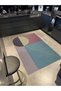 Modern Geometric Green Color Woven Base Carpet Miravip485