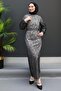 Farah Black Hijab Evening Dress