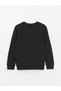 Lcw Kids New Black Crew Neck Printed Long Sleeve Boys' T-Shirt (S4) - 2