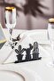 Cactus 2 Motif Desktop Decorative Napkin Holder Towel Holder Black (dimensions: 12 X 8) - 2