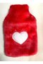 HOT WATER BAG PLUSH HEART, PINK THERMOFOR 26X17X2CM 1 LITER - 3