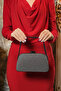 Platinum Silvery Chain Strap Hand Shoulder Evening Dress Evening Bag - 4