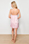 Pembe İp Askılı Saten Dokuma Gecelik THMSS24GC00034 - 7