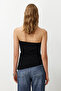 Siyah Cut Out/Pencere Detaylı Detaylı Örme Bluz TPRSS24BZ00034 - 6
