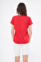 Sports T-shirt Red Color V-neck G-lab Printed - 7