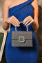 Women's Platinum Silvery Covered Accessory Detailed Chain Evening Dress Shoulder Bag - 4