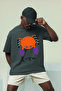Trend Crab Sign Printed Oversize Unisex T-Shirt 065781-81347 - 2