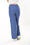 Women's Large Size Indigo Elastic Waist Wrap Pants 65N37888 - 7