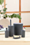 Modern and Stylish Bathroom Set of 5, Liquid and Solid Soap Dispenser, Toothbrush Holder, Dustbin, Toilet Bowl Brush