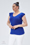 Plus Size New Season Flexible Comfort Model Shoulder Embossed Standard Size Sleeveless Knitted Knitwear Blouse - 6