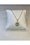 Zircon Embellished Thorn Model Steel Necklace