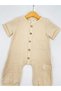 Unisex Short Sleeve Muslin Baby Jumpsuit - 2