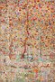 Mixed Shades Tree Motif Patterned Decorative Woven Base Carpet Miravip527 - 2