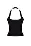 Siyah Fitted/Vücuda Oturan Esnek Örme Bluz TWOSS24BZ00492 - 8