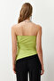 Yağ Yeşili Cut Out/Pencere Detaylı Detaylı Örme Bluz TPRSS24BZ00034 - 7