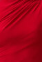 Red Zero Sleeve Gathered Body Fitted Flexible Knitted Blouse TWOSS24BZ00486 - 4