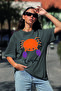 Trend Crab Sign Printed Oversize Unisex T-Shirt 065781-81347