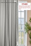 Modern Background Curtain Blackout 100% Light Proof Gray Blackout Curtain Without Pleats 140 x 260 cm - 6