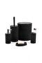 Modern and Stylish Bathroom Set of 5, Liquid and Solid Soap Dispenser, Toothbrush Holder, Dustbin, Toilet Bowl Brush - 3