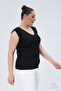 Plus Size New Season Flexible Comfort Model Shoulder Embossed Standard Size Sleeveless Knitted Knitwear Blouse - 4