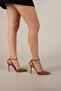 Odalis Ankle Strap Tan Matte 10 cm Women's Stiletto, High Heels - 2