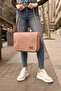 Women's Postman Large Size Canvas Unigue Written Shoulder Bag - 4
