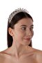 Zircon Henna Tiara, Zircon Tiara to Make Your Wedding Night Shine, Zircon Tiara for Brides - 6