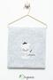 Unisex Baby Panda Embroidered 90x80 Cm Double Layer Cotton Combed Baby Blanket - GRAY