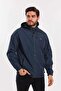 Ofans Men's Raincoat ST21JE060-807 Petrol Color Raincoat Men - 2