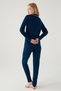Women's Navy Blue Pajama Set - 4