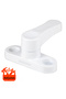 PVC Child Safety Latch Window Lock White Metal-zamak - 3