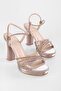 Women's Fleur Rose Honeycomb Stone Platform Heeled Shoes