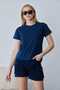 Kadın Lacivert Basic T-shirt
