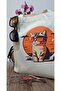 Bag, Printed Gusseted Canvas Bag with Pocket |   Cat with Sunset Glasses - 3