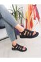 Black Color Cage Model Padded Sole Size 36-37-38-39-40 Women's Sandals - 2