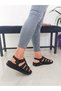 Black Color Cage Model Padded Sole Size 36-37-38-39-40 Women's Sandals - 6