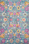 Modern Yellow Floral Floral Leafy Colorful Traditional Woven Base and Decorative Carpet Miravip615 - 2