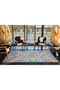Modern Yellow Floral Floral Leafy Colorful Traditional Woven Base and Decorative Carpet Miravip615 - 3