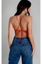Satin Backless Blouse Crop - 2