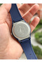 Navy Blue Color, Silicone Strap, 10 Bar (Suitable for Pool and Sea Use) Men's Wristwatch with Bracelet Gift - 7