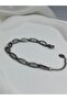 Unisex Almond Pattern 316L Surgical Steel Bracelet (Golden and Silver Colors) - 4