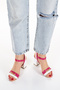 Stoned Front Thick Heeled Orthopedic Padded Women's Shoes Sandals - 4