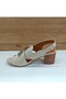 1857226 Beige Genuine Leather Casual Women's Sandals - 2