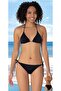 Triangle String Bikini Set Black