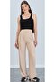 Women's Lycra Velcro Closure Beige Palazzo Pants - 6