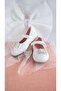 Girl's White Studded Bow Detailed Velcro Flat Shoes - 3