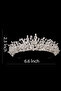 Bride's Zircon Wedding Tiara: A stylish wedding tiara adorned with zircon stones for elegant brides. - 8